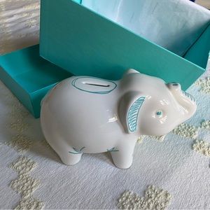 Tiffany & Co Piggy Bank — NIB New in Box Tiffany Blue Elephant